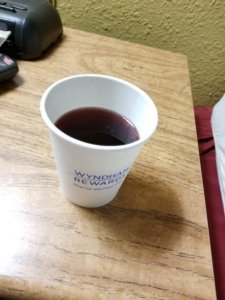 wine in a cup